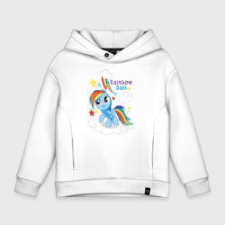 Детское худи Oversize хлопок Rainbow Dash