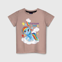 Детская футболка хлопок Rainbow Dash