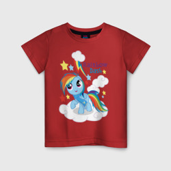 Детская футболка хлопок Rainbow Dash