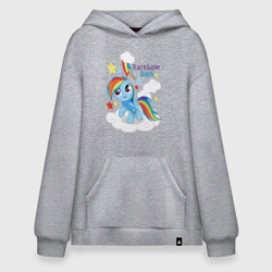 Худи SuperOversize хлопок Rainbow Dash