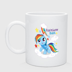 Кружка керамическая Rainbow Dash