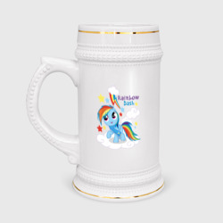 Кружка пивная Rainbow Dash