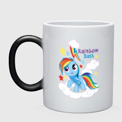 Кружка хамелеон Rainbow Dash