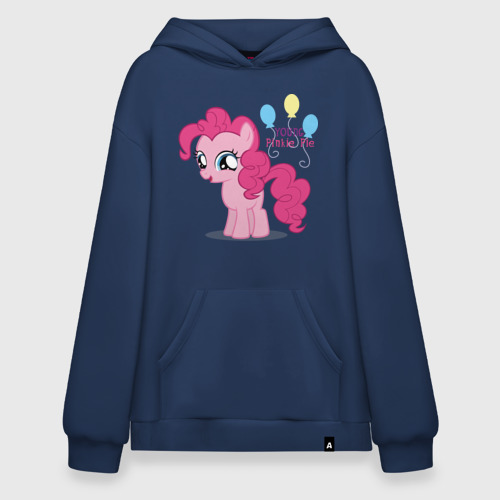 Худи SuperOversize хлопок Young Pinkie Pie, цвет темно-синий