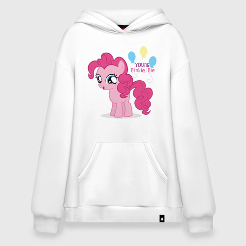 Худи SuperOversize хлопок Young Pinkie Pie, цвет белый