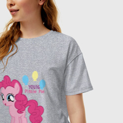 Женская футболка хлопок Oversize Young Pinkie Pie - фото 2