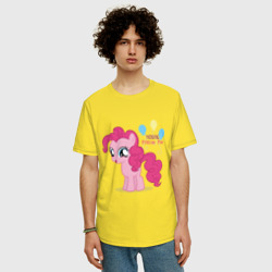 Мужская футболка хлопок Oversize Young Pinkie Pie - фото 2