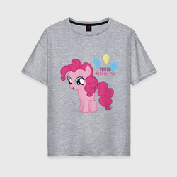 Женская футболка хлопок Oversize Young Pinkie Pie