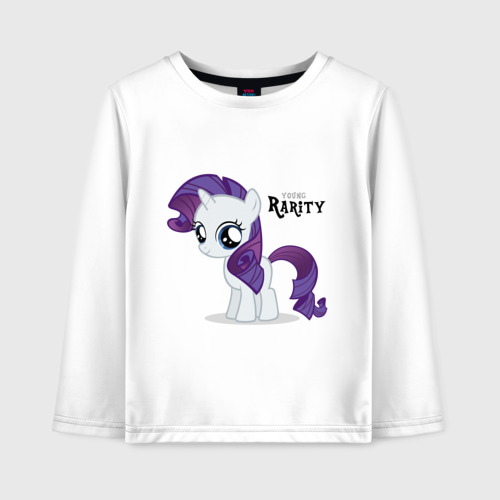 Детский лонгслив хлопок Young Rarity, цвет белый