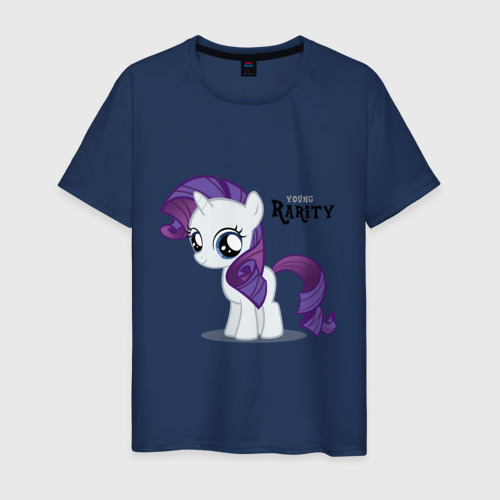 Мужская футболка хлопок Young Rarity, цвет темно-синий