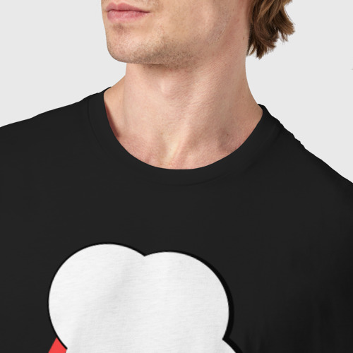 Мужская футболка хлопок Радуга пони, цвет черный - фото 6