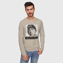 Мужской лонгслив хлопок Eminem grey - фото 2