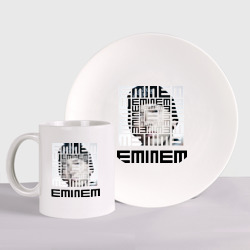 Набор: тарелка + кружка Eminem grey