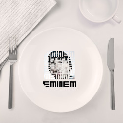Набор: тарелка + кружка Eminem grey - фото 2