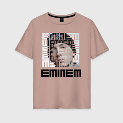 Eminem grey – Футболка оверсайз из хлопка с принтом купить со скидкой в -16%