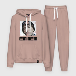 Женский костюм с толстовкой хлопок Eminem grey