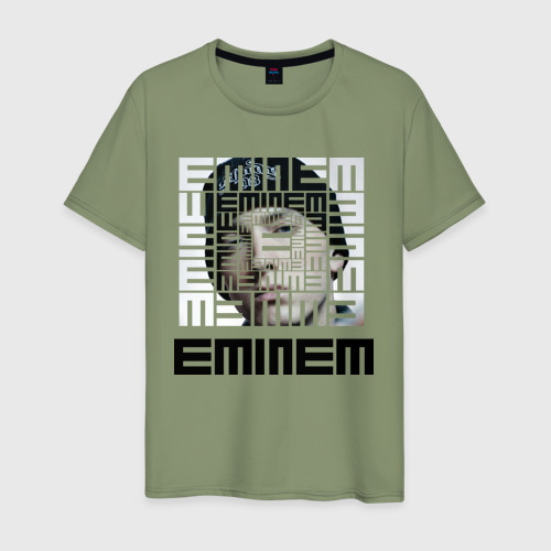 Мужская футболка хлопок Eminem grey