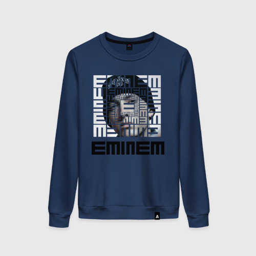 Женский свитшот хлопок Eminem grey, цвет темно-синий