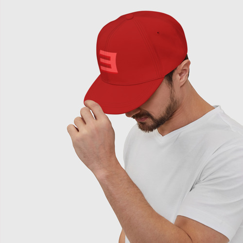 Кепка снепбек с прямым козырьком Eminem-big E, цвет красный - фото 7