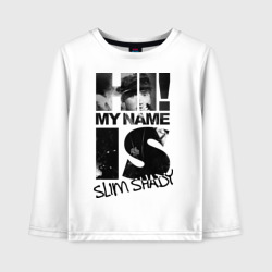 Детский лонгслив хлопок Hi. My name is Slim Shady