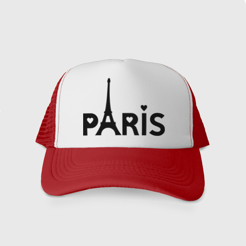 Кепка тракер с сеткой Paris logo, цвет красный