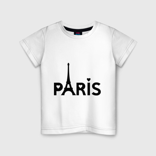 Детская футболка хлопок Paris logo