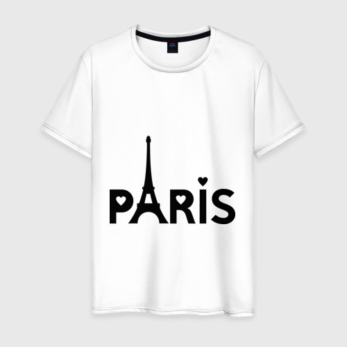 Мужская Футболка Paris logo (хлопок)