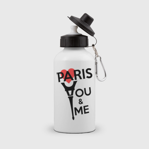 Бутылка спортивная Paris. You and me. Red heart