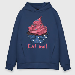 Мужское худи Oversize хлопок Eat me!