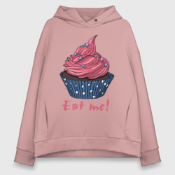 Женское худи Oversize хлопок Eat me!