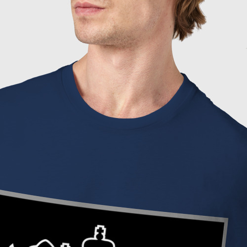 Мужская футболка хлопок Двуглавый орел, цвет темно-синий - фото 6