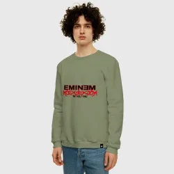 Мужской свитшот хлопок Eminem узор - фото 2