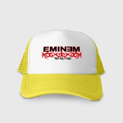 Кепка тракер с сеткой Eminem узор