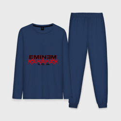 Мужская пижама с лонгсливом хлопок Eminem узор