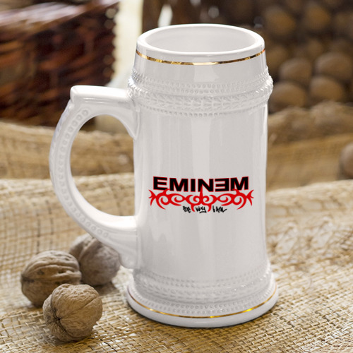 Кружка пивная Eminem узор - фото 4