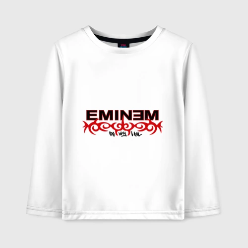 Детский лонгслив хлопок Eminem узор