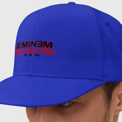 Кепка снепбек с прямым козырьком Eminem узор