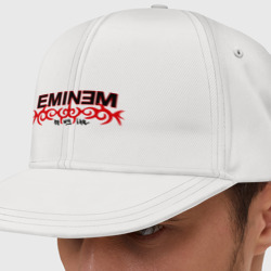 Кепка снепбек с прямым козырьком Eminem узор