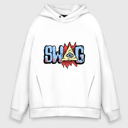 Мужское худи Oversize хлопок Глаз swag