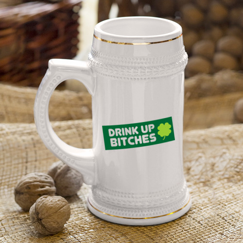 Кружка пивная Drink up bitches - фото 4