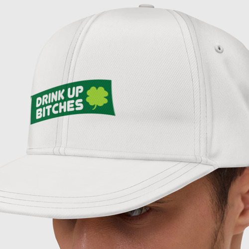 Кепка снепбек с прямым козырьком Drink up bitches