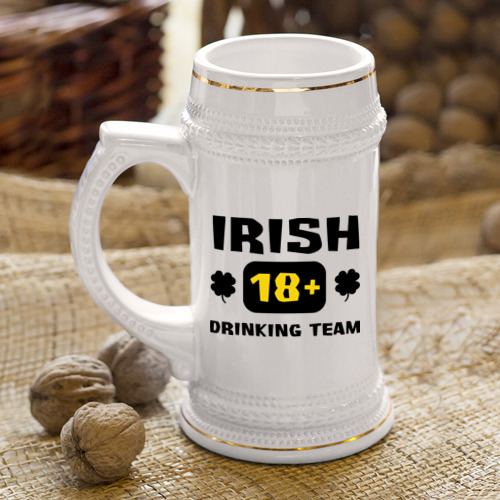 Кружка пивная Irish drinking team - фото 4