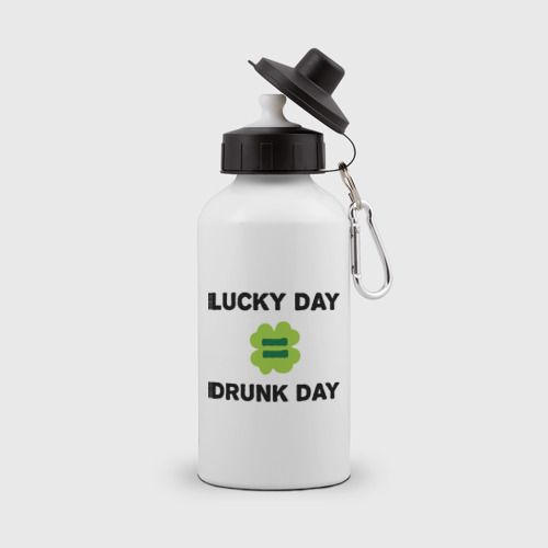 Бутылка спортивная Lucky day = drunk day