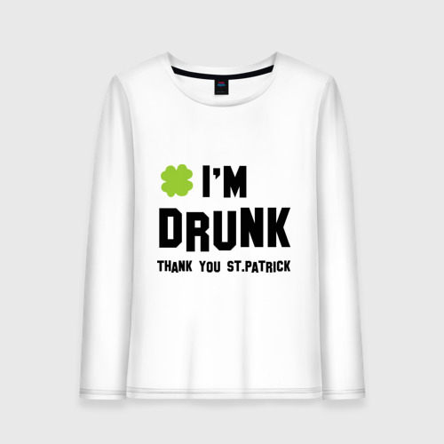 Женский лонгслив хлопок Thank you you St.Patrick