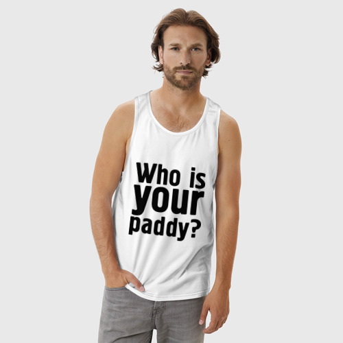 Мужская майка хлопок Who is your paddy - фото 3