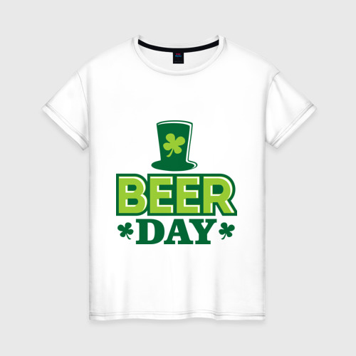 Женская футболка хлопок Beer day