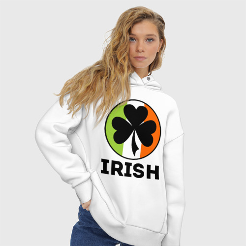 Женское худи Oversize хлопок Irish - цвет флага - фото 4