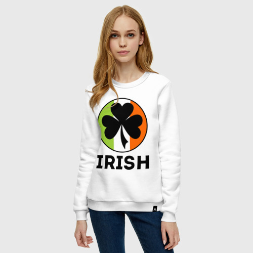 Женский свитшот хлопок Irish - цвет флага - фото 3
