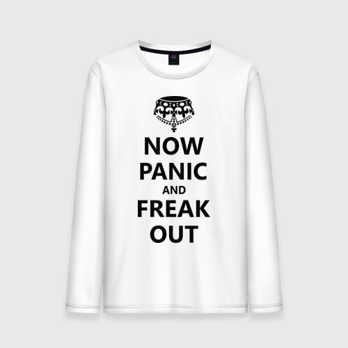 Мужской лонгслив хлопок Now panic and freak out