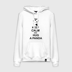 Женская толстовка хлопок Keep calm and hug a Panda